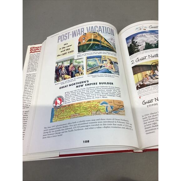 CLASSIC RAILROAD ADVERTISING - RIDING THE RAILS AGAIN - BY TAD BURNESS - Picture 7 of 10